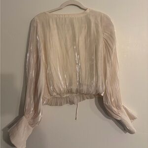 Anthropology Shimmery Bouncy Ethereal Blouse size Medium